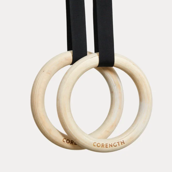 my-11134201-7rask-m5v35mckjtrdfa Wooden Gymnastic Rings Training Set