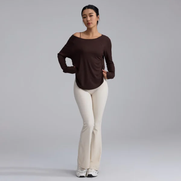 sg-11134201-81zuj-mipqibcsonb53c Off Shoulder Relaxed Fit Yoga Top
