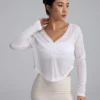 V-Neck Long Sleeve Yoga Top