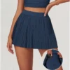 Pleated Tennis Skort with Inner Shorts