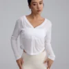 sg-11134201-8261x-mk29zfb7noqtbe V-Neck Long Sleeve Yoga Top